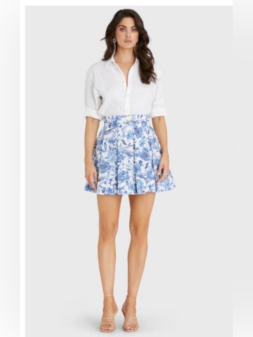 Peach pink colored Aqua blu elle mini skirt